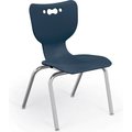 Mooreco BaltÂ Hierarchy 14" Plastic Classroom Chair - Set of 5 - Navy 53314-5-NAVY